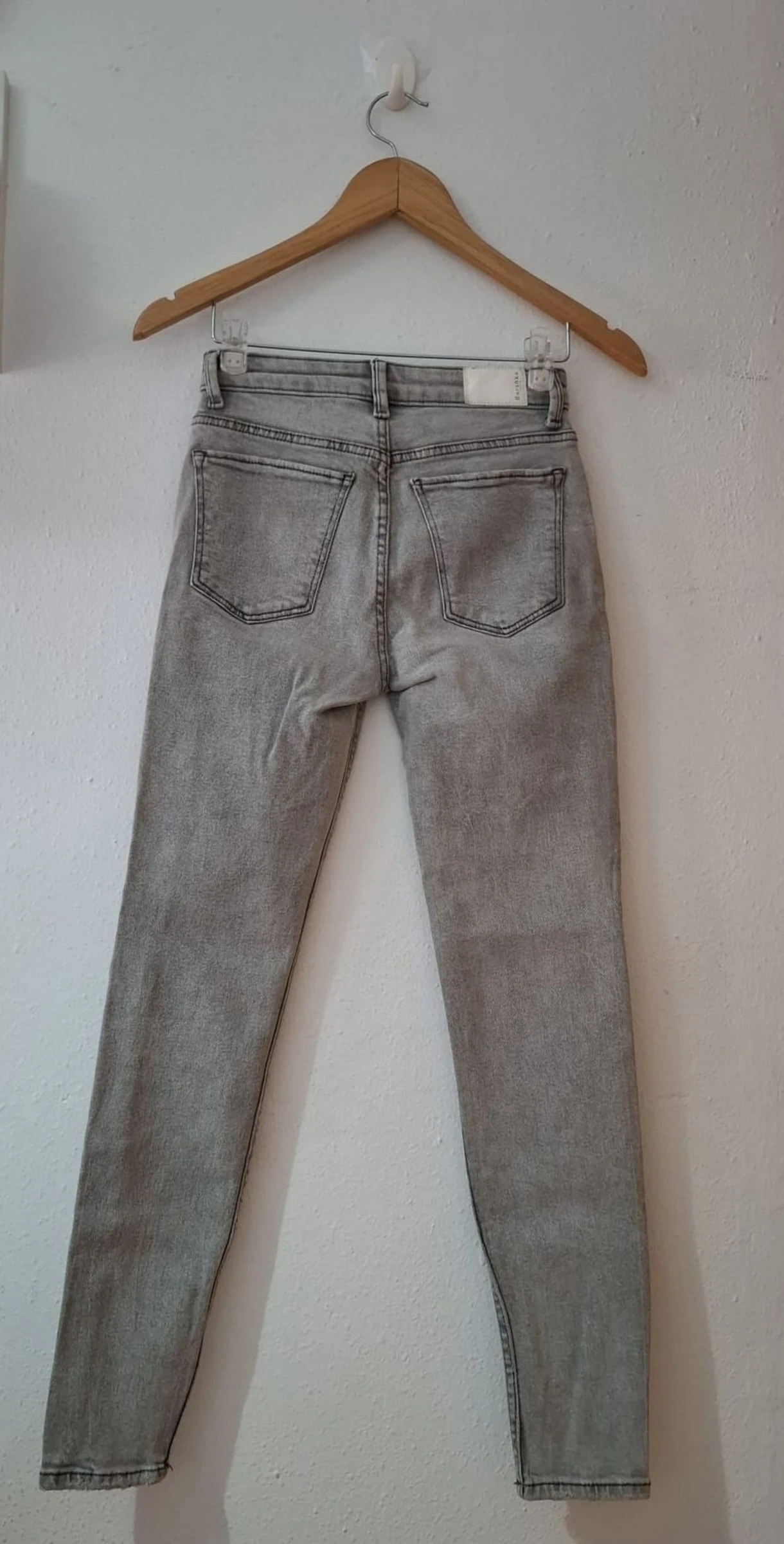 Bershka light grey skinny limit edition Y2K jeans – photo 4